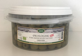 Grønne oliven u/sten 1,9kg