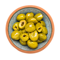 Oliven grønne u/sten 24x100 g